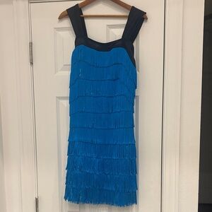 Flapper Fringe Sleeveless Girl’s dance/Halloween Costume;‎ Sz XL